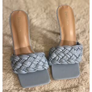 New Bella Marie Blue Braided Heels